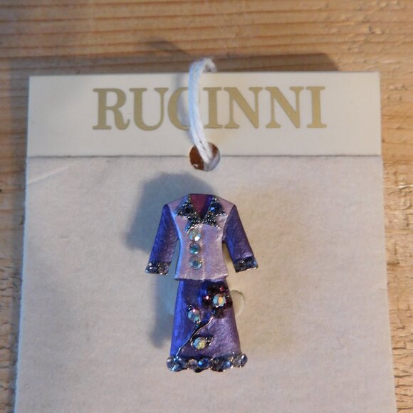 Ladies Rucinni Brooch - Picture 2 of 2